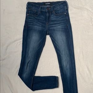 Mid rise express jeans